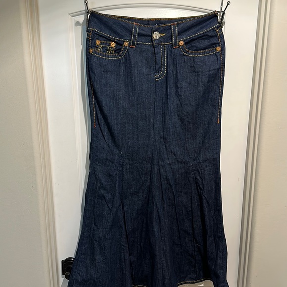 True Religion Skirts True Religion Monika Big T Long Flare Skirt 3